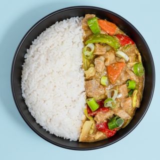 Vegetarian Korean Curry Rice