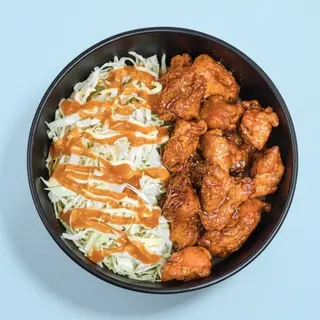 Dakgangjoeng orange with Salad