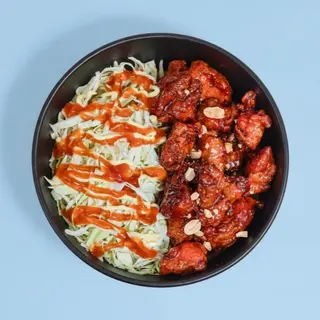 Dakgangjeong sweet and spicy with Salad