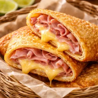 Pastel Fiambre e Queijo