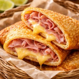 Pastel Fiambre e Queijo