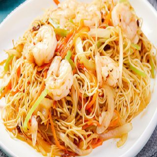 40 Massa de Arroz com gambas