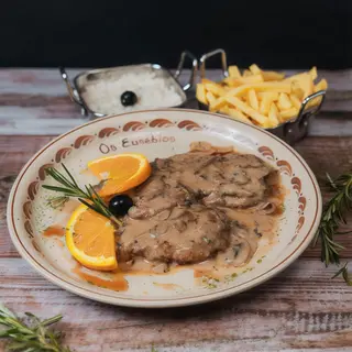 Bife com Cogumelos