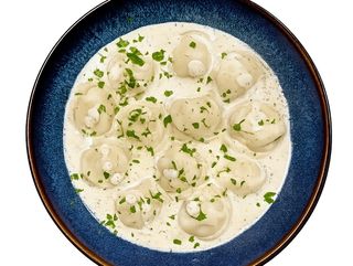 Pelmeni with truffle sauce