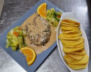 Medalhão Novilho  com  Quatro Pimentas