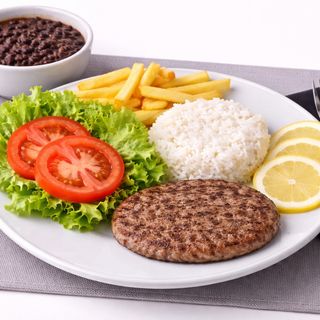 Prato Hamburguer Artesanal ao Alho