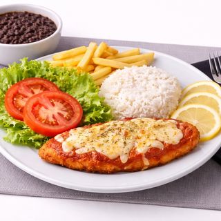 Prato de Frango á Parmegiana