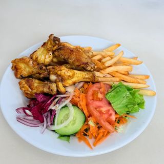 Asas frango menu