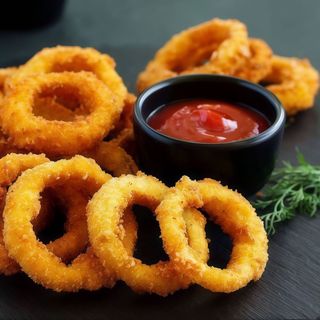 10 Unidade Anéis de Cebola ( Onion Rings )