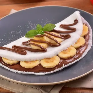Tapioca Banana com Creme de Avelâ