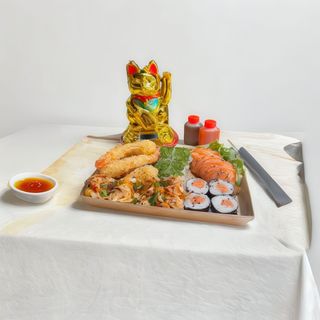 Box Salmão e Camarão 20 Peças