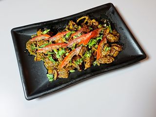 Mutton Sadeko with Salad