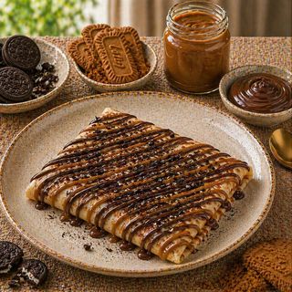 Nutella, Lotus & Oreo Crepe