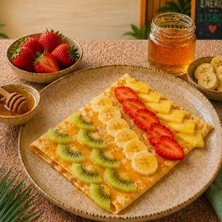 Crepe com Frutas Mistas