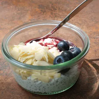 Pudim de Cottage com Chia