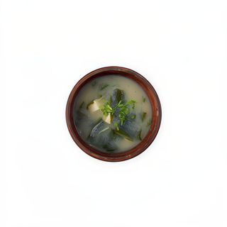 Sopa miso salmão