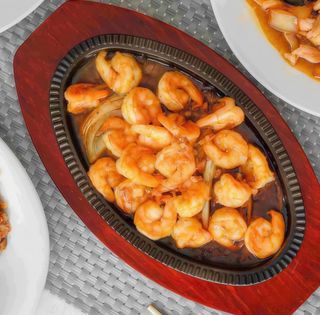 Gambas em Chapa Quente