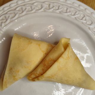 Crepes with meat