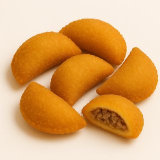 Mini Rissóis de carne porção com 10 unidades