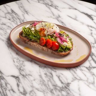 Avocado Toast With Poached Egg