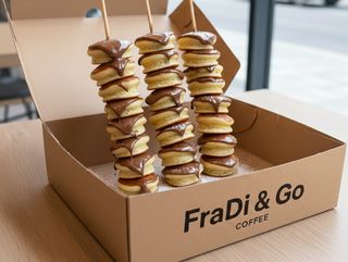 Espetadas de mini Panquecas