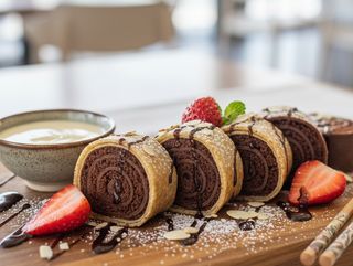 Choco-Crepe Sushi Roll