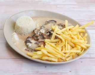 Bife Cogumelos