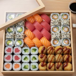 Christmas Family Sushi Box- 73 pcs