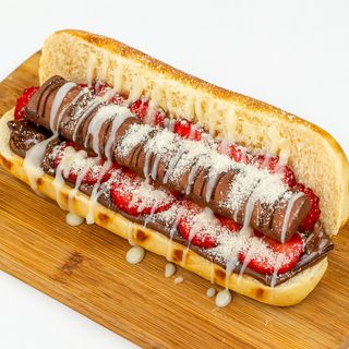 Hot Dog Morango com Nutella