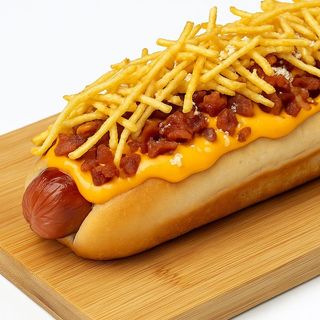 Hot Dog Bacon com Cheddar