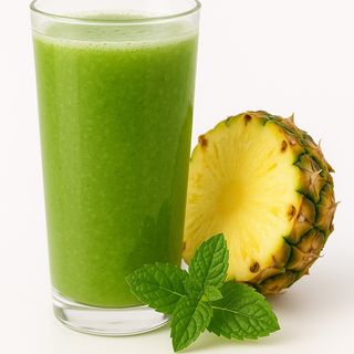 Sumo Natural de Abacaxi com Hortelã