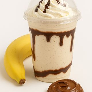 Milkshake de Banana com Nutella
