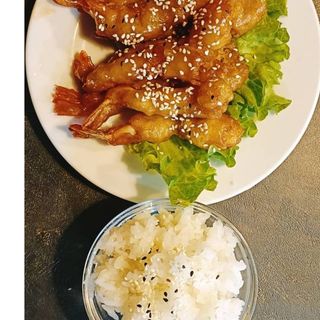 B111 Teriaky Camarão com Arroz Branco