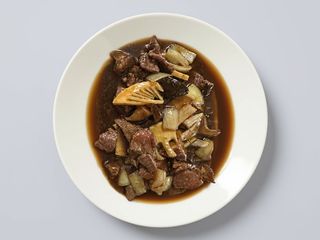 Vaca com Cogumelos Chineses