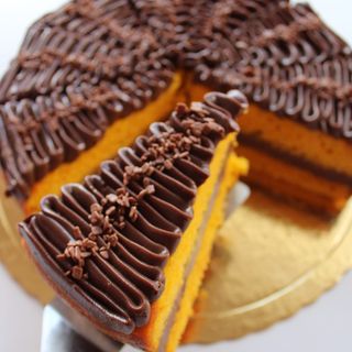 Bolo Cenoura com Brigadeiro Belga (Fatia)