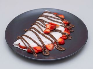 Tapioca de Nutella e Morango