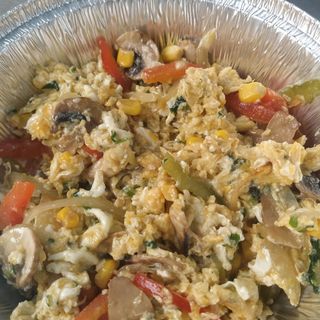 Ovos Mexidos com Legumes