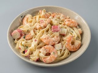 Tagliatelle Camarão com Alho