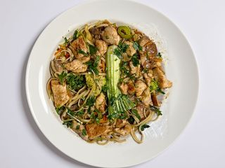 Menu Wok de Massa com Frango