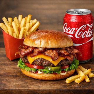 Menu Becon Beef Burger