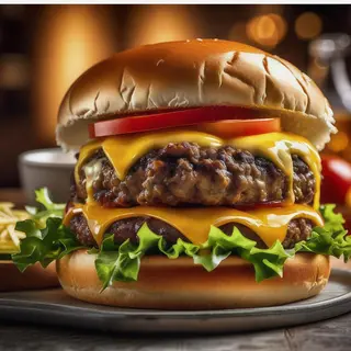 Menu Double Cheese Burger