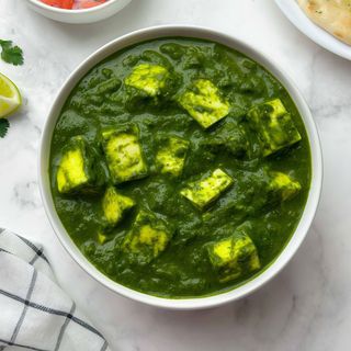 Paneer com Espinafre (Palak Paneer)