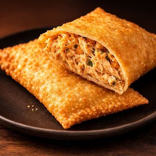 Pastel de Frango com Queijo