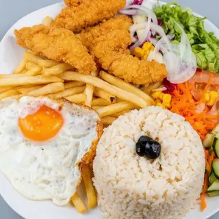 Crispy frango(thailanda)prato