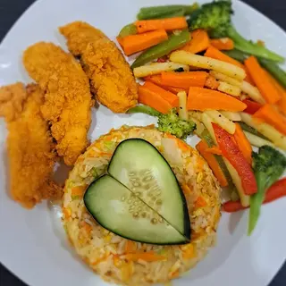 Menu crispy frango platter(thailandes)