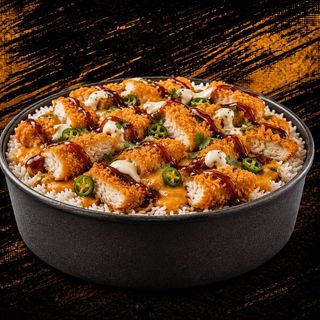 Rice Frango panado
