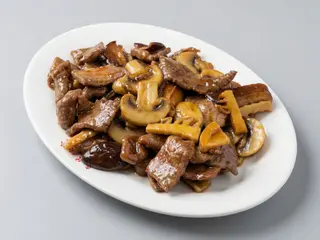 81.Vaca com Bambu e Cogumelos Chinês