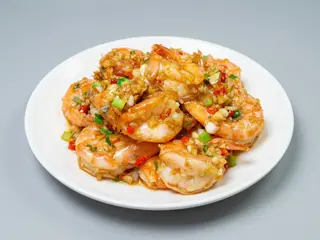 127.Gambas com Alho na Chapa Quente