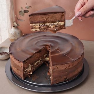 FATIA PALHA ITALIANA COM GANACHE DE CHOCOLATE