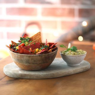 Guacamole com salsa de manga